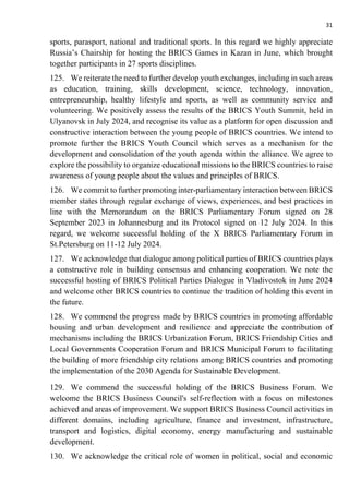 BRICS 16th Summit: Kazan Leaders Declaration_FINAL | PDF | Political ...