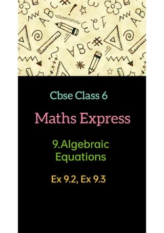 algebraic equations class 6.pdf