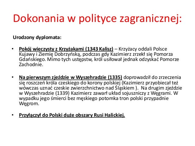 Reformy Kazimierza Wielkiego W Punktach Kazimierz wielki prezentacja