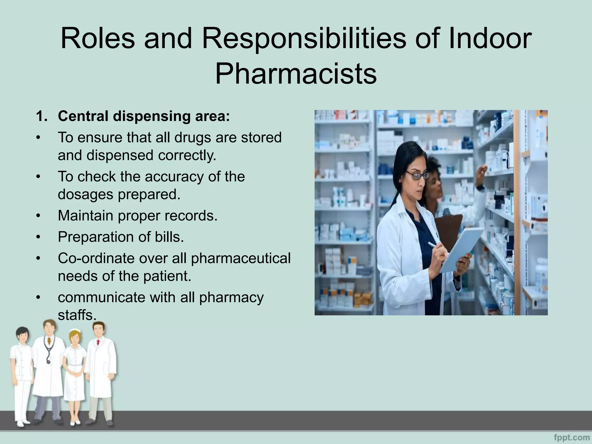 Functions Of Hospital Pharmacist Ppt