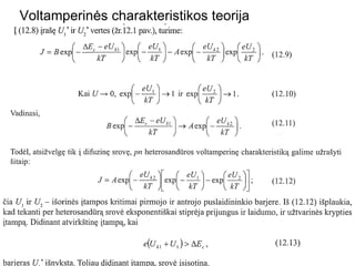 Voltamperinės charakteristikos teorija 