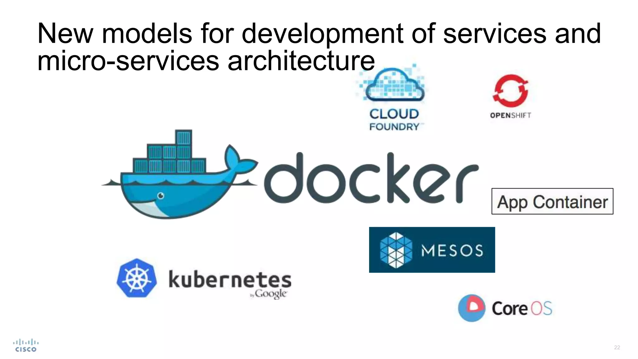 New models for development of services and
micro-services architecture
 
