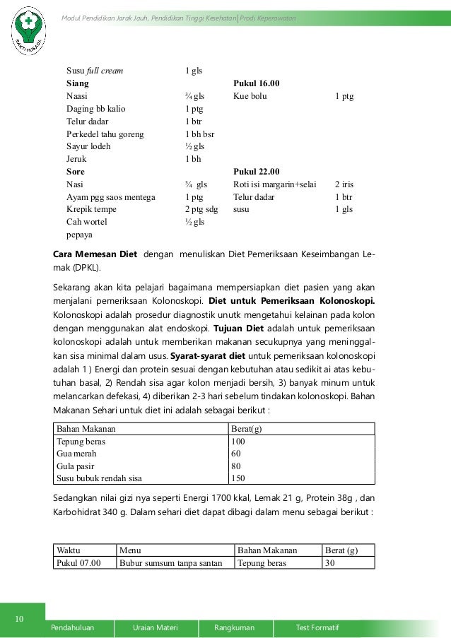 JENIS DIET DAN HUBUNGANNYA DENGAN PENYAKIT