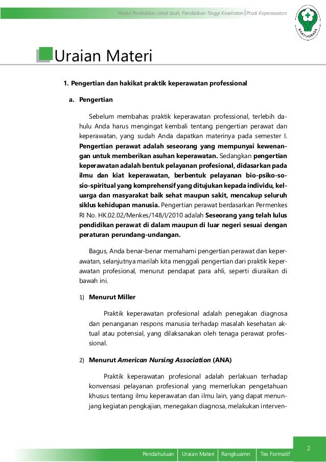 Pertanyaan Tentang Keperawatan Profesional Cara Golden