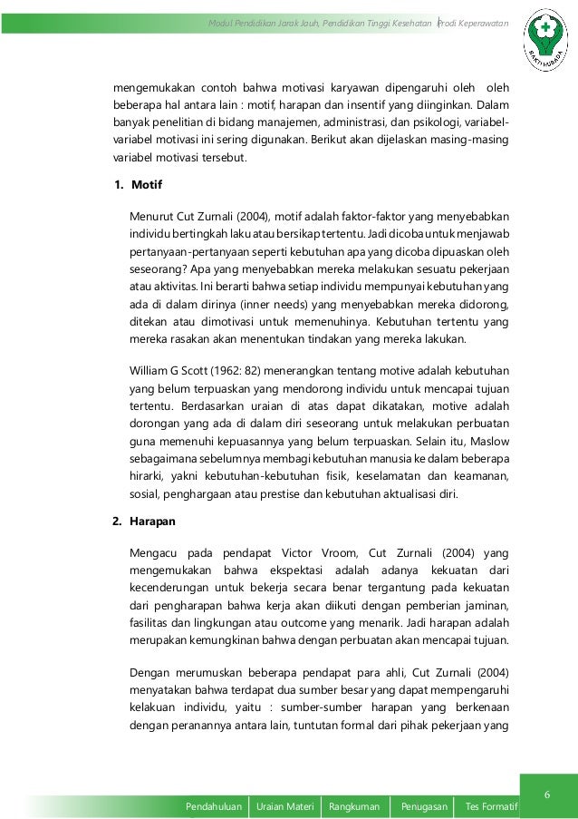 Konsep Motivasi Manusia