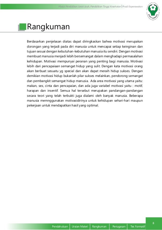 Konsep Motivasi Manusia