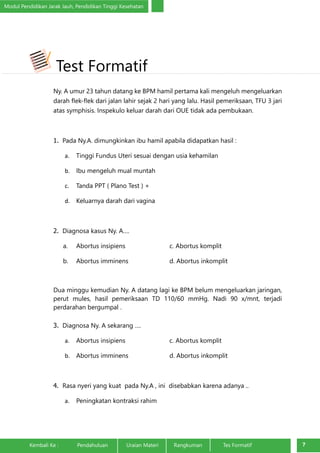 Kegawatdaruratan Masa Kehamilan Muda | PDF
