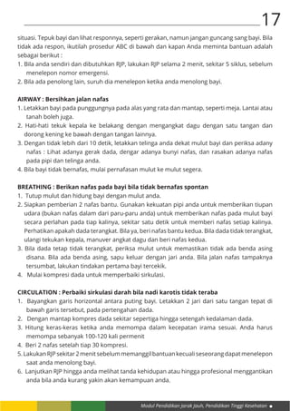 Alas Rjp KB 1 Bantuan Hidup Dasar | PDF