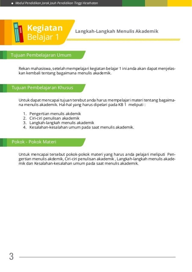 Kb 1 Langkah Langkah Menulis Akademik