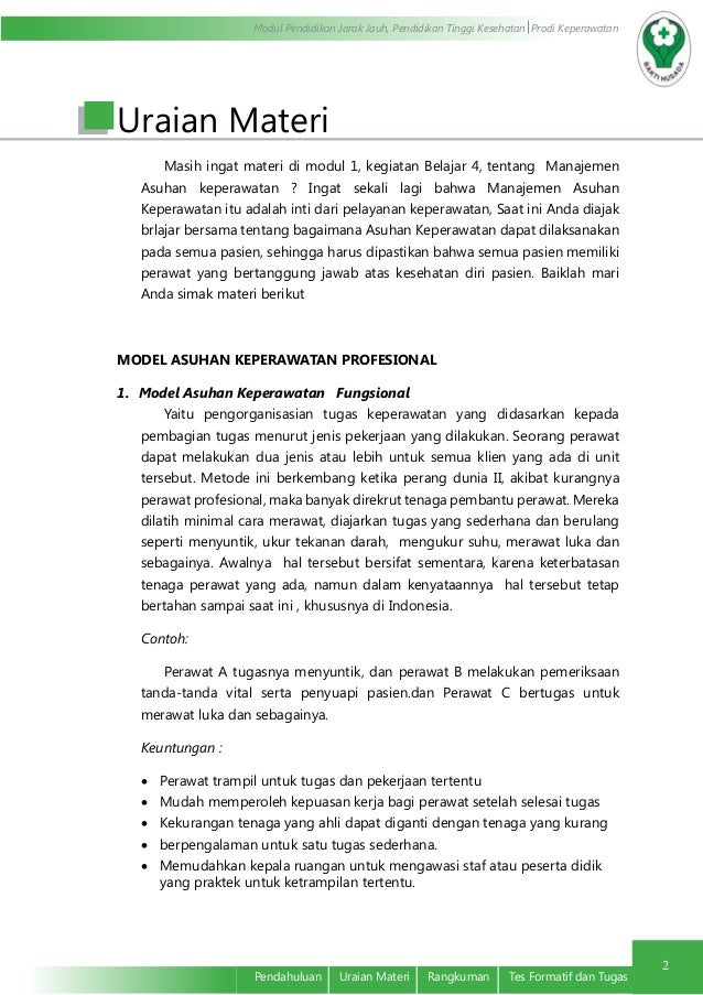 Metode Pemberian Asuhan Keperawatan atau Metode Penugasan ...