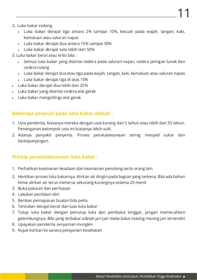 Contoh Soal Luka Bakar Dan Jawabannya Bagikan Contoh