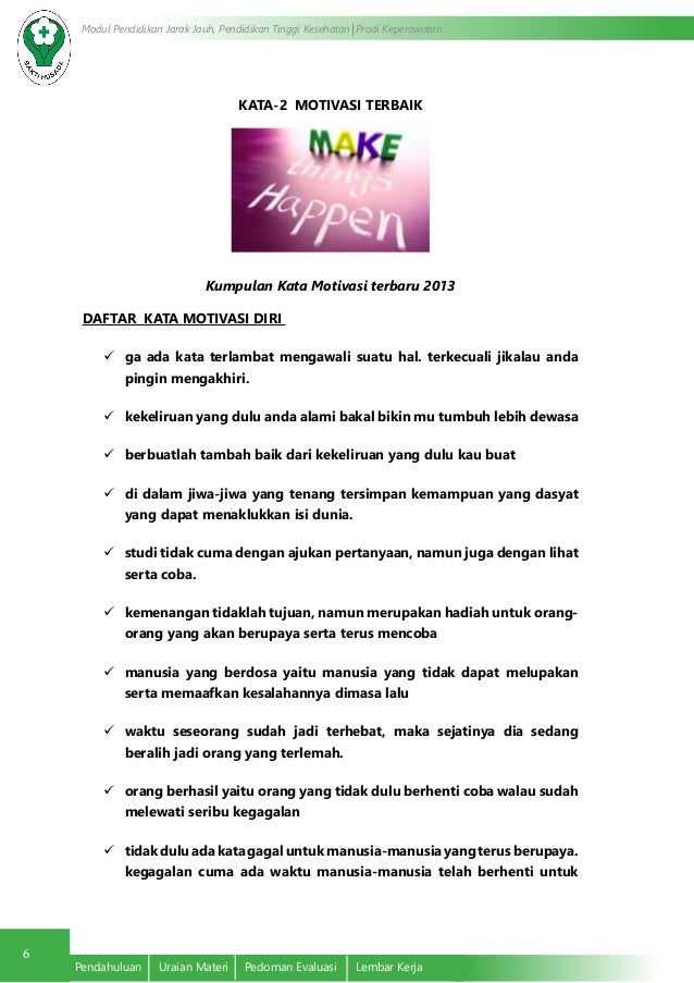 Latihan Motivasi diri Latihan Motivasi diri