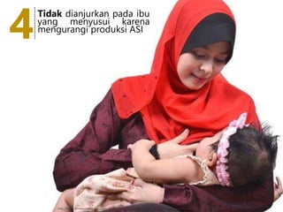 Tidak dianjurkan pada ibu
yang menyusui karena
mengurangi produksi ASI
4---------------
http://family.fimela.com/resources/news/2014/07/14/2002/640xauto-pendapat-ibu-seputar-menyusui-saat-puasa-140714e.jpg
 