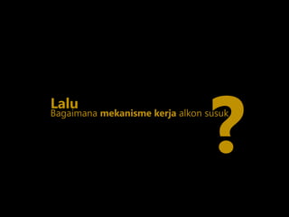 Lalu
Bagaimana mekanisme kerja alkon susuk
?
 