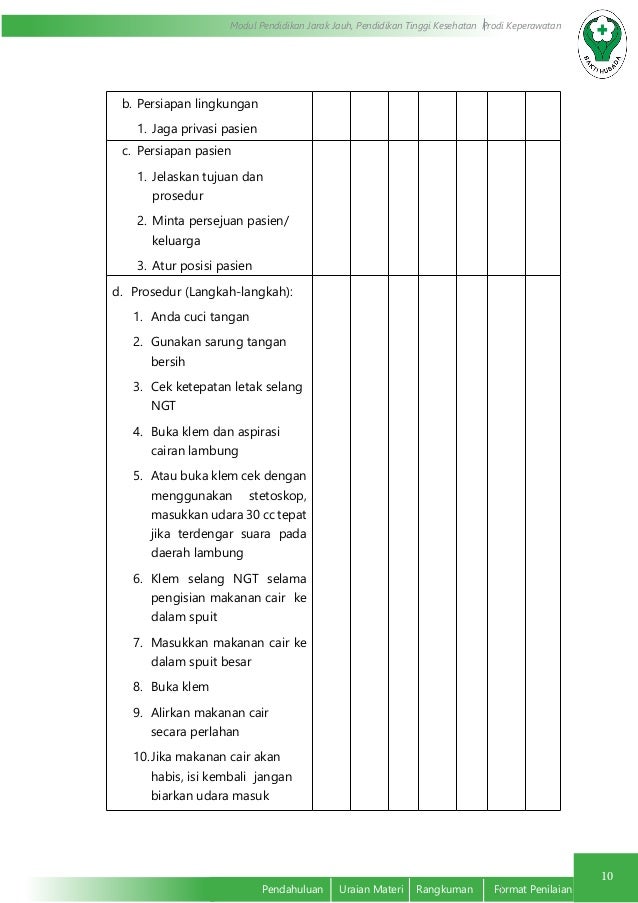 Memberi Makan Melalui NGT