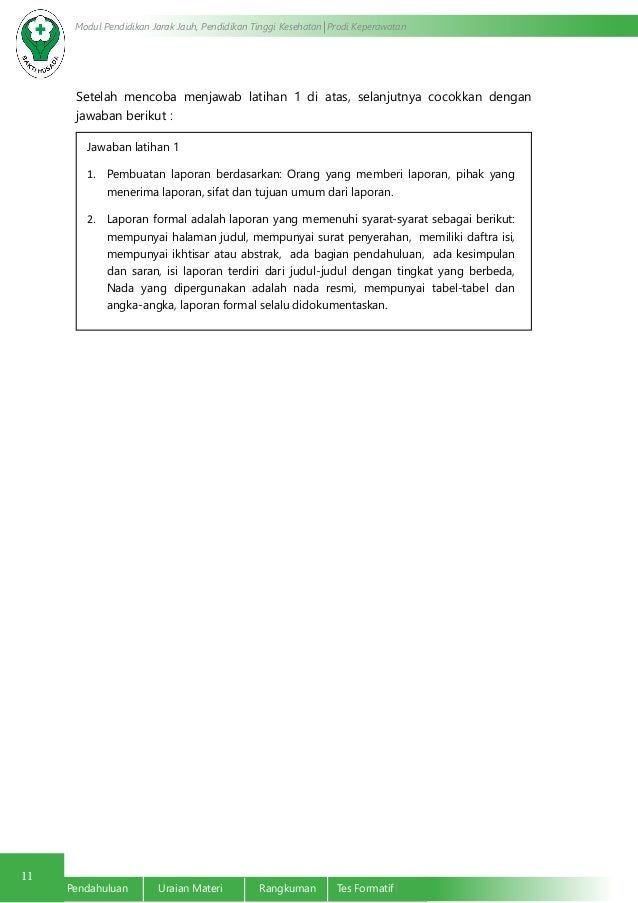 Teknik Pembuatan Laporan