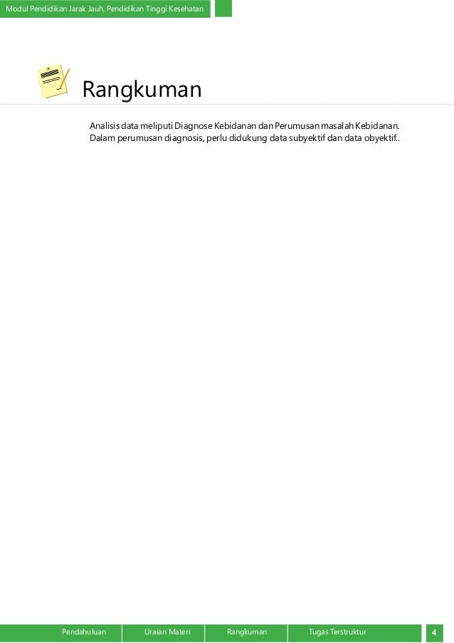 Analisis Data dan Perumusan Masalah
