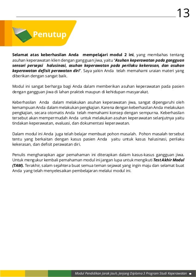 Contoh Kasus Keperawatan Jiwa Defisit Perawatan Diri