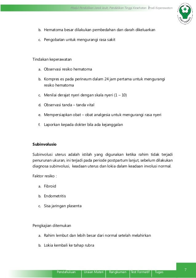 Asuhan Keperawatan Postpartum Beresiko Asuhan Keperawatan Postpartum Beresiko