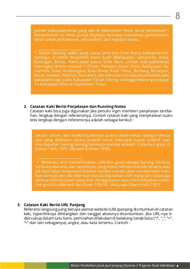 KB 3 Running Notes dan Footnotes KB 3 Running Notes dan Footnotes