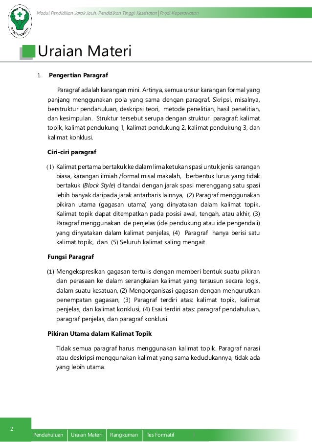 Paragraf dan Pengembangannya