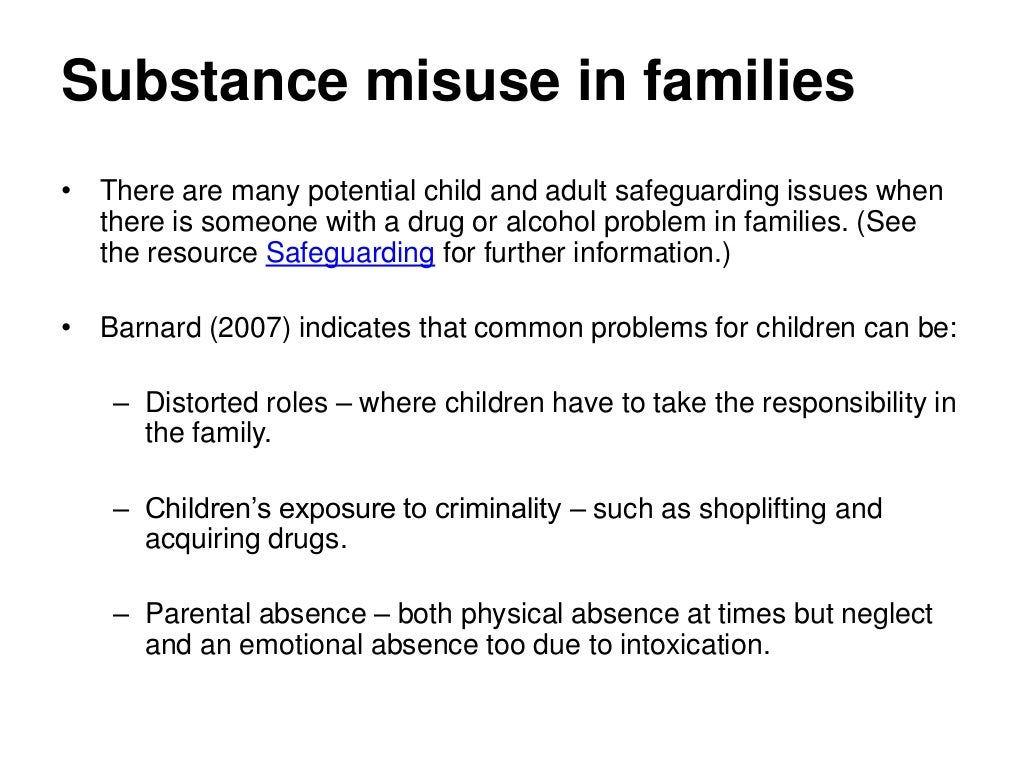 Effects of substances social harms