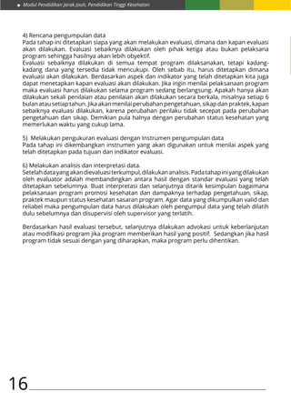 Kb 4 monitoring dan evaluasi pada penerapan promosi kesehatan | PDF