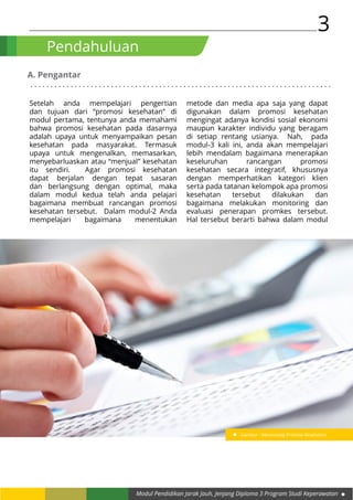 Kb 4 monitoring dan evaluasi pada penerapan promosi kesehatan | PDF