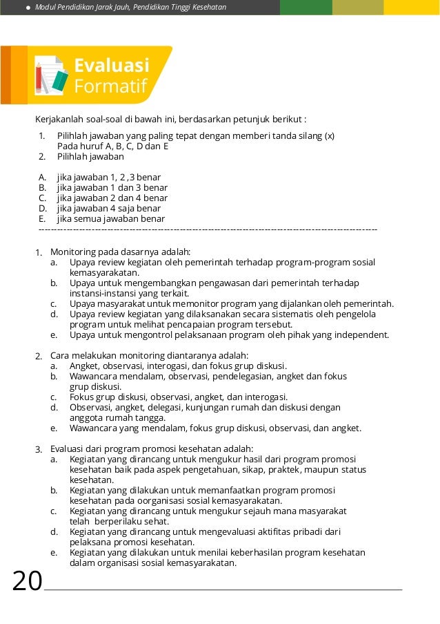 Soal Uas Promosi Kesehatan Ruang Ilmu