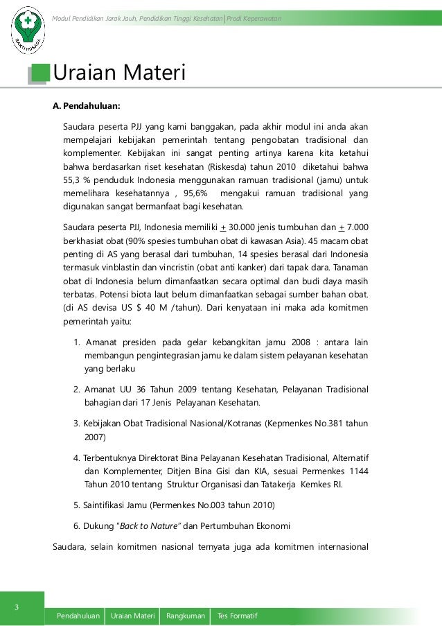  Pengobatan Tradisional dan Komplementer