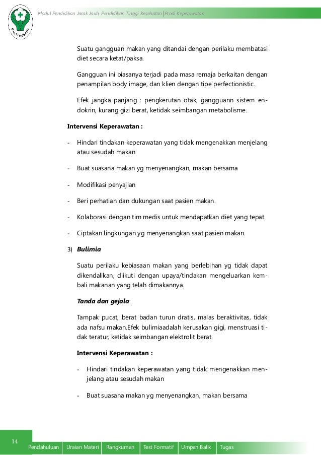 Asuhan Keperawatan Pemenuhan Kebutuhan Nutrisi