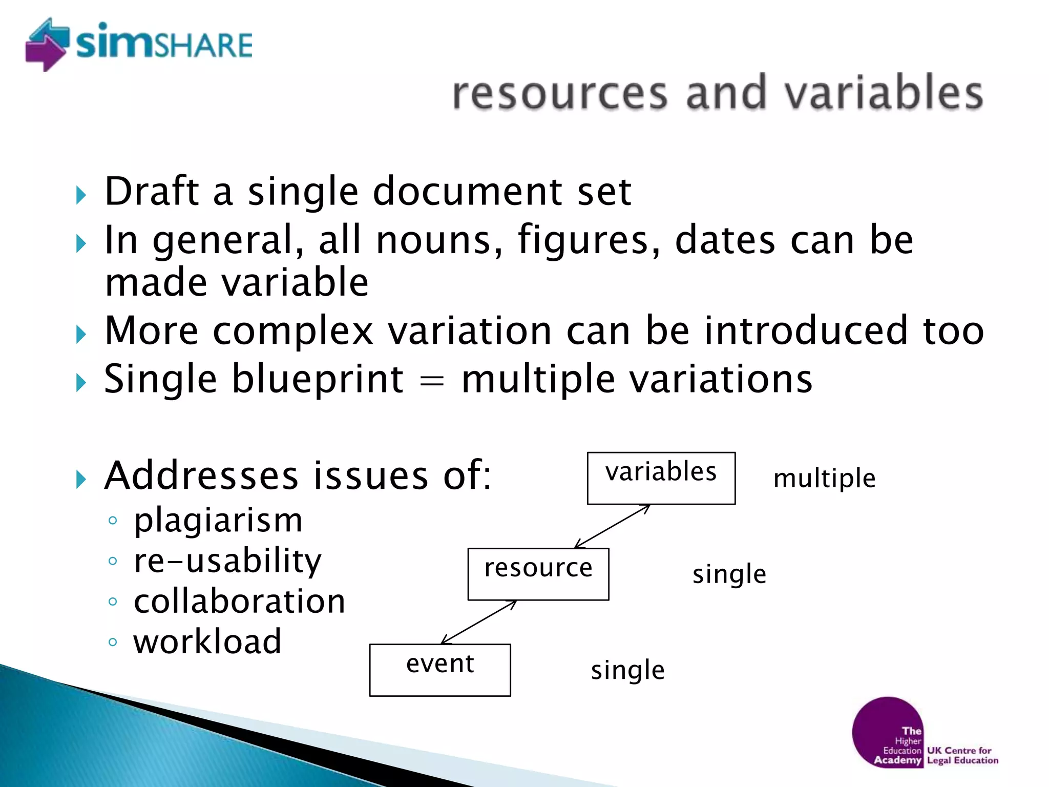 Draft a single document set