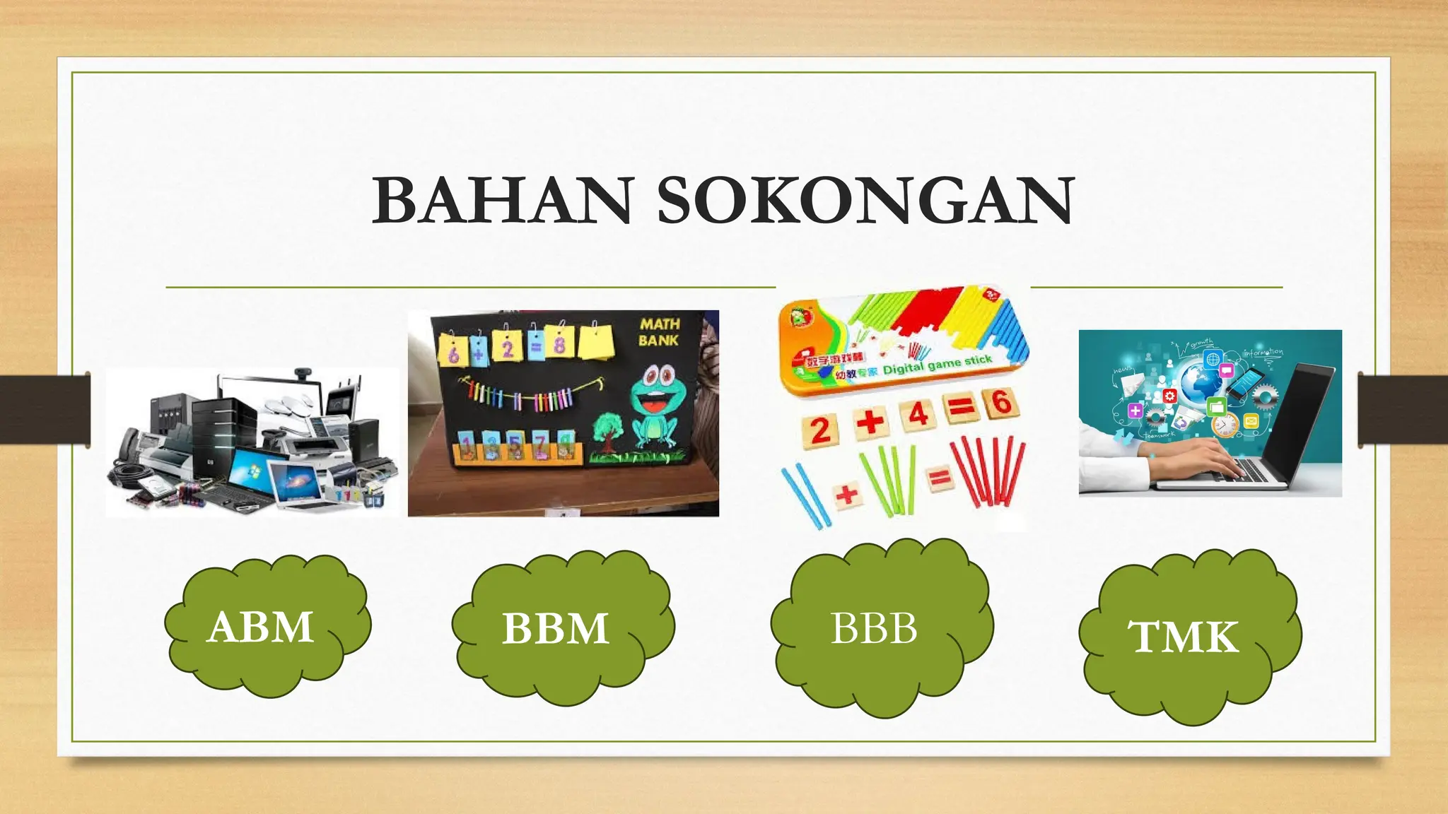 BAHAN SOKONGAN
ABM TMK
BBB
BBM
 