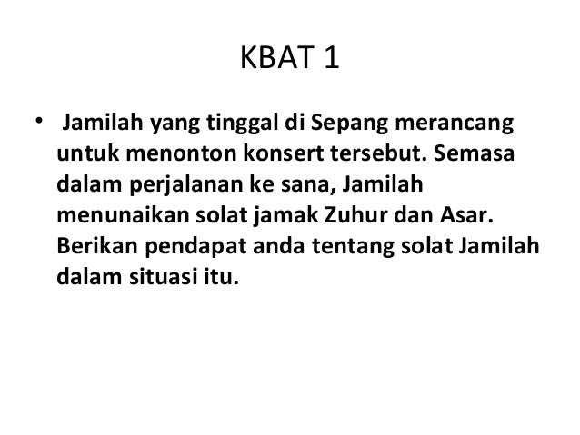 Kbat Pendidikan Islam Pt3