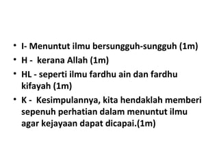 Pendidikan Islam Kbat