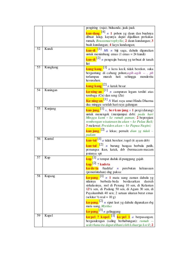 Homofon Homograf Homonim Dan Sinonim Huruf K Dan L