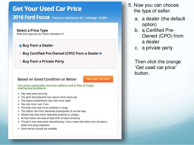 How to Use the Kelley Blue Book Website