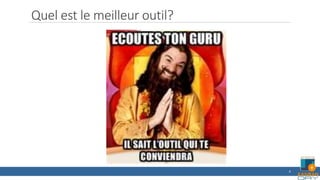 Quel est le meilleur outil?
4
 