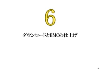 ダウンロードとBMCの仕上げ
38
 