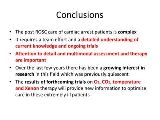 We have ROSC. What next? by Professor Rinaldo Bellomo | PPTX
