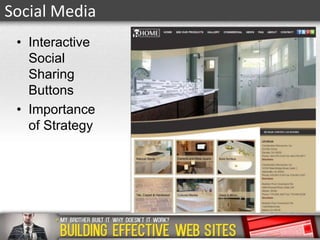 Social Media
• Interactive
Social
Sharing
Buttons
• Importance
of Strategy

 