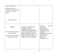 σήματα από ανάκλαση) 
Οι μαθητές επιλέγουν το 
καταλληλότερο μοντέλο κεραίας 
Yagi, για τη συγκεκριμένη 
περιοχή. 
(Θεωρία: ΚΕΦΑΛΑΙΟ 3) 
ΑΣΚΗΣΗ 8 
Υλικά εγκατάστασης επίγειας 
κεντρικής κεραίας 
Όργανα και συσκευές ελέγχου 
εγκατάστασης κεραίας 
- Αναγνωρίζουν τα βασικά υλικά 
εγκατάστασης κεραίας. 
- Περιγράφουν τη λειτουργία τους. 
- Αναφέρουν τα τεχνικά χαρακτηριστικά 
τους και τη συνδεσμολογία τους. 
- Χρησιμοποιούν όργανα και συσκευές 
ελέγχου εγκατάστασης κεραίας. 
- Μετρούν το επίπεδο του σήματος στα 
διάφορα σημεία της εγκατάστασης. 
Ενισχυτής κεντρικής 
εγκατάστασης 
Ενισχυτής ιστού 
Διανεμητής (splitter) 
Διακλαδωτής (tap off) 
Εξασθενητής 
Διαμορφωτής (modulator) 
Πρίζες διέλευσης 
Πρίζες τερματικές 
Πεδιόμετρο 
Γεννήτρια προτύπων 
161 
 