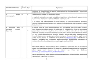 ΔΙΔΑΚΤΙΚΑ ΑΝΤΙΚΕΙΜΕΝΑ 
Εβδομάδ 
α 
Ώρες Παρατηρήσεις 
αξιοποιηθεί και το λεβητοστάσιο του σχολείου, εφόσον δεν είναι σε λειτουργία και κρίνει ο εκπαιδευτικός 
ότι προσφέρεται και είναι ασφαλές. 
2. Μόνωση 
σωληνογραμμής 
3-4 6 Πραγματοποιείται ενιαία με την προηγούμενη άσκηση. 
1. Οι μαθητές κατά ομάδες των ατόμων αναλαμβάνουν να μετρήσουν τις διαστάσεις ενός τμήματος δικτύου 
σωλήνων και να «παραγγείλουν» από την αποθήκη τα ανάλογα μονωτικά. 
2. Στη συνέχεια, κάθε μαθητής θα πρέπει να μονώσει ένα τμήμα του δικτύου της ομάδας του. Οι εργασίες 
πρέπει να περιλαμβάνουν κοπή μόνωσης κατά μήκος γενέτειρας και κόλλημα όπως και μόνωση σημείων 
διακλαδώσεων κλπ. 
3. Προμέτρηση υλικών 
συστήματος κεντρικής 
θέρμανσης 
21 
3 
Η παρούσα άσκηση θα πρέπει να πραγματοποιηθεί μόλις έχουν διδαχθεί (στη θεωρία) όλα τα υλικά και 
έχουν προχωρήσει οι επιμέρους ασκήσεις του εργαστηρίου (21η εβδομάδα). Έτσι δίνεται μια καλή ευκαιρία 
για επανάληψη. Για το σκοπό αυτό, δίνεται έτοιμη μελέτη στους μαθητές, κατά ομάδες 3-6 ατόμων και η 
κάθε ομάδα καλείται να δημιουργήσει κατάλογο υλικών. Ως σχέδιο μπορεί να αξιοποιηθεί αυτό της σελίδας 
325 -326, εφόσον προσδιορισθεί μια κατάλληλη κλίμακα ή καλύτερα μια πλήρης πραγματική μελέτη 
Κεντρικής Θέρμανσης, κατά προτίμηση μονοσωληνίου συστήματος. Ηλεκτρονικό σχέδιο σε αρχείο Autocad 
μελέτης κτιρίου μπορείτε να κατεβάσετε από τη διεύθυνση http://iasonas.cti.gr, ακολουθώντας τη 
διαδρομή: Επιμόρφωση/Υλικό Επιμόρφωσης καθηγητών/Σχεδίαση Μηχανολογικών εξαρτημάτων με 
υπολογιστή/Συνοδευτικό υλικό (προσοχή είναι μεγάλο αρχείο, μεγέθους 232 ΜΒ) 
Όσοι μαθητές επιθυμούν, μπορούν επίσης να κάνουν προϋπολογισμό αναζητώντας υλικά στο Ιντερνέτ και η 
εργασία τους να αξιολογηθεί προσθετικά στο βαθμό τους. Για τον προϋπολογισμό μπορεί να δημιουργηθεί 
ειδικό αρχείο excel σύμφωνα με το πρότυπο που δίνεται στη διεύθυνση: 
http://users.sch.gr/kontaxis/mathimata_files/Proipologismos.xls 
Για την αναζήτηση τιμών υλικών μπορούν να κάνουν έρευνα αγοράς σε καταστήματα ή να αξιοποιήσουν 
τιμοκαταλόγους επιχειρήσεων στο Ιντερνετ. 
23 
 