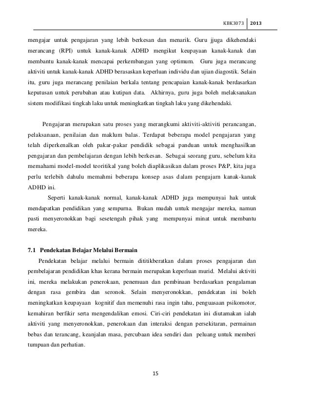 Kbk 3073 adhd