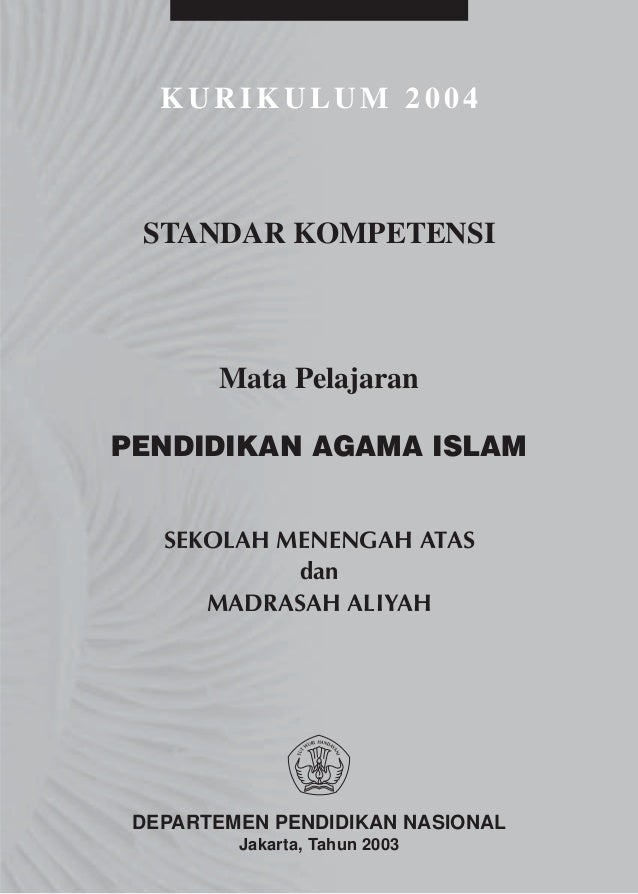 Kbk Sma A Pendidikan Agama Islam Kbk Sma A Pendidikan Agama Islam