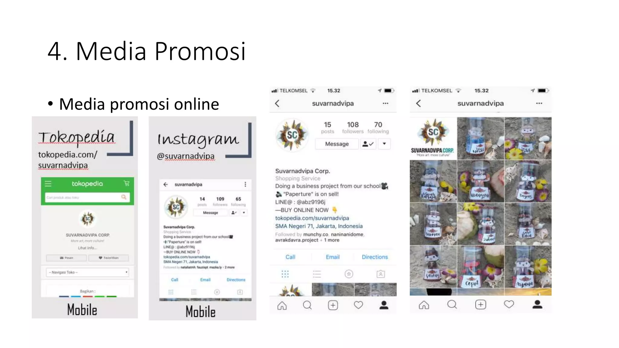 4. Media Promosi
• Media promosi online
 