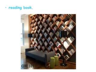 reading book.