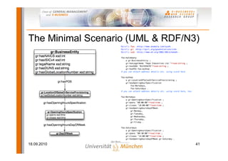 The Minimal Scenario (UML & RDF/N3)




18.09.2010                        41
 