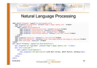 Natural Language Processing




18.09.2010                                 63
 