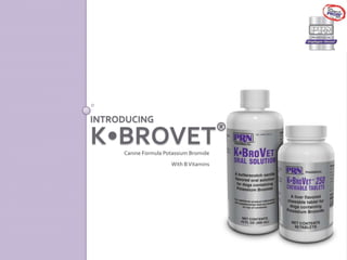 Introducing K•BroVet® Canine Formula Potassium Bromide With B Vitamins 